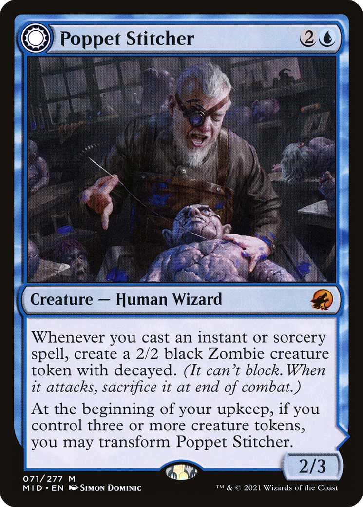 Poppet Stitcher (71) [Innistrad: Midnight Hunt] foil - Deck Out Gaming
