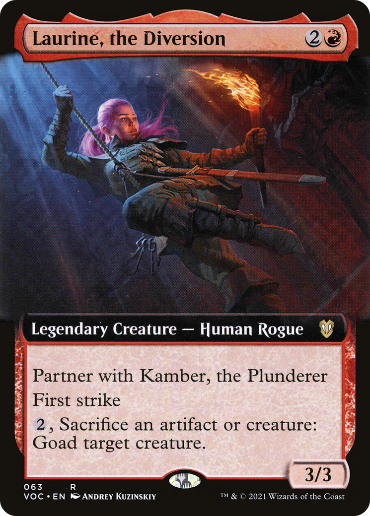 Laurine, the Diversion (Extended Art) (63) [Commander: Innistrad: Crimson Vow] - Deck Out Gaming