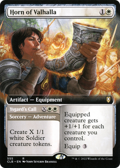 Horn of Valhalla (Extended Art) (555) [Commander Legends: Battle for Baldur's Gate] foil - Deck Out Gaming