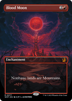 Blood Moon (Anime Borderless) (77) [Wilds of Eldraine: Enchanting Tales] foil - Deck Out Gaming