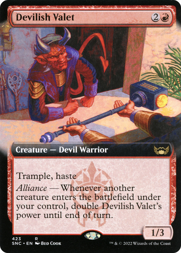 Devilish Valet (Extended Art) (423) [Streets of New Capenna] - Deck Out Gaming