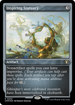 Inspiring Statuary (609) [Commander Masters] etched - Deck Out Gaming