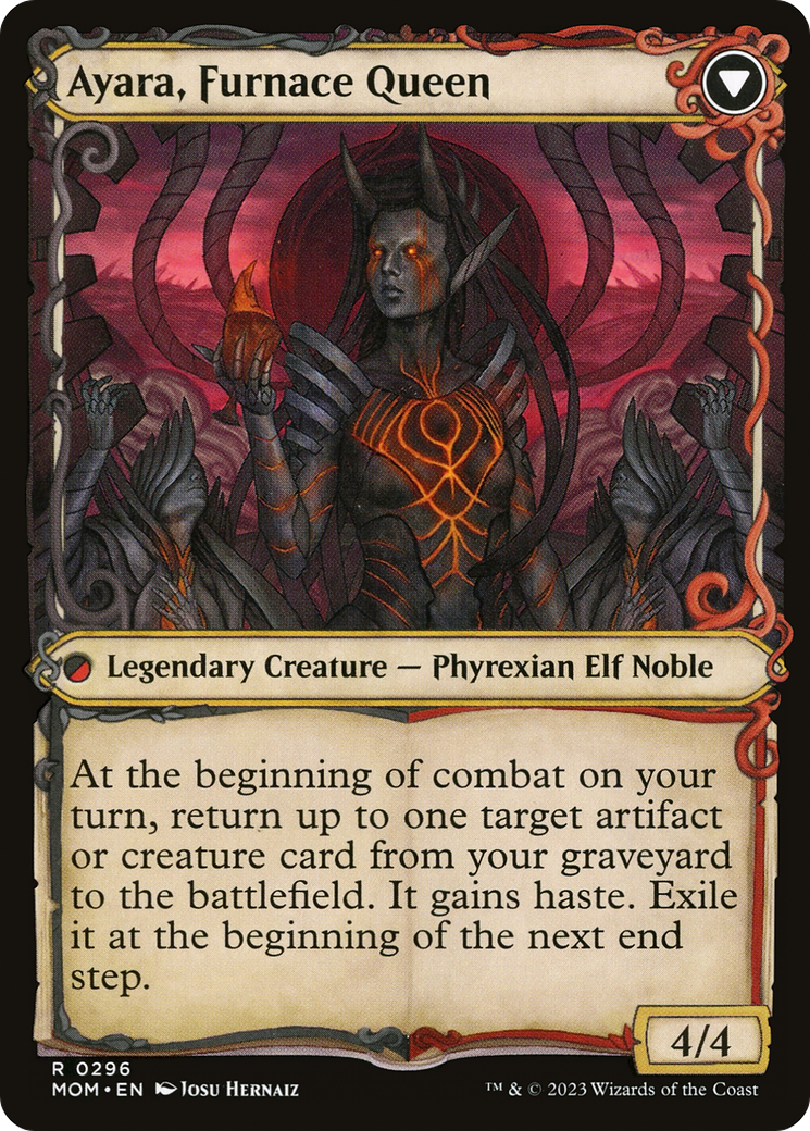 Ayara, Widow of the Realm (Showcase) (296) [March of the Machine] foil - Deck Out Gaming