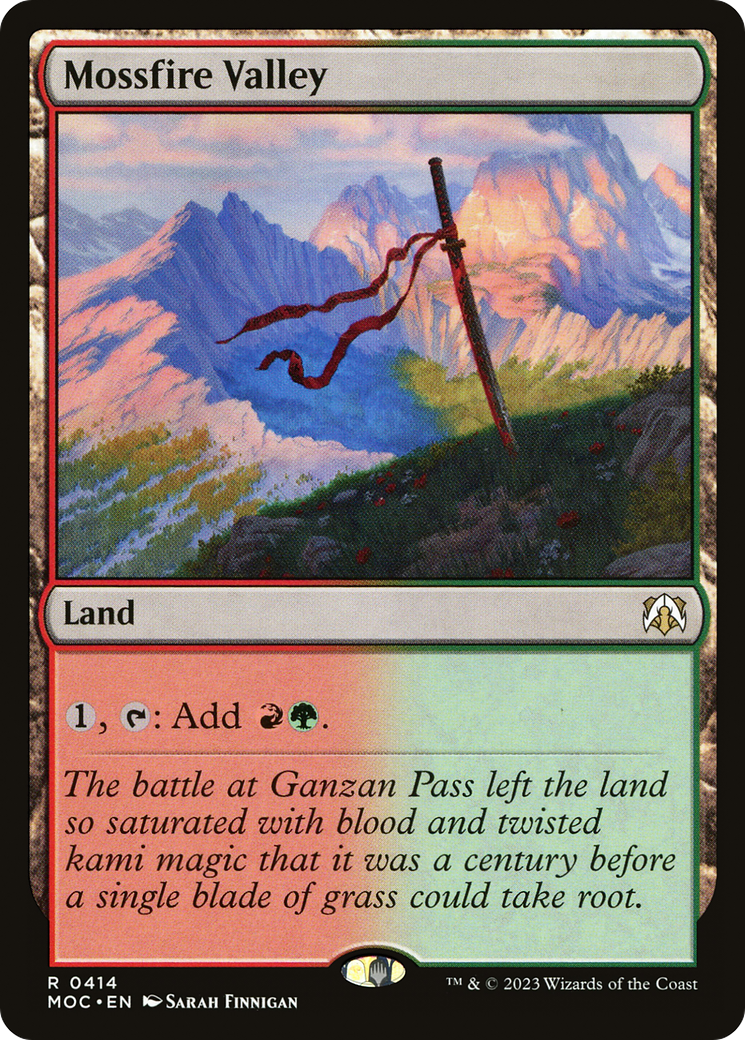 Mossfire Valley (414) [March of the Machine Commander] - Deck Out Gaming