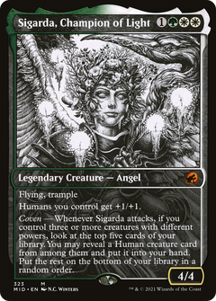 Sigarda, Champion of Light (Showcase) (323) [Innistrad: Midnight Hunt] - Deck Out Gaming
