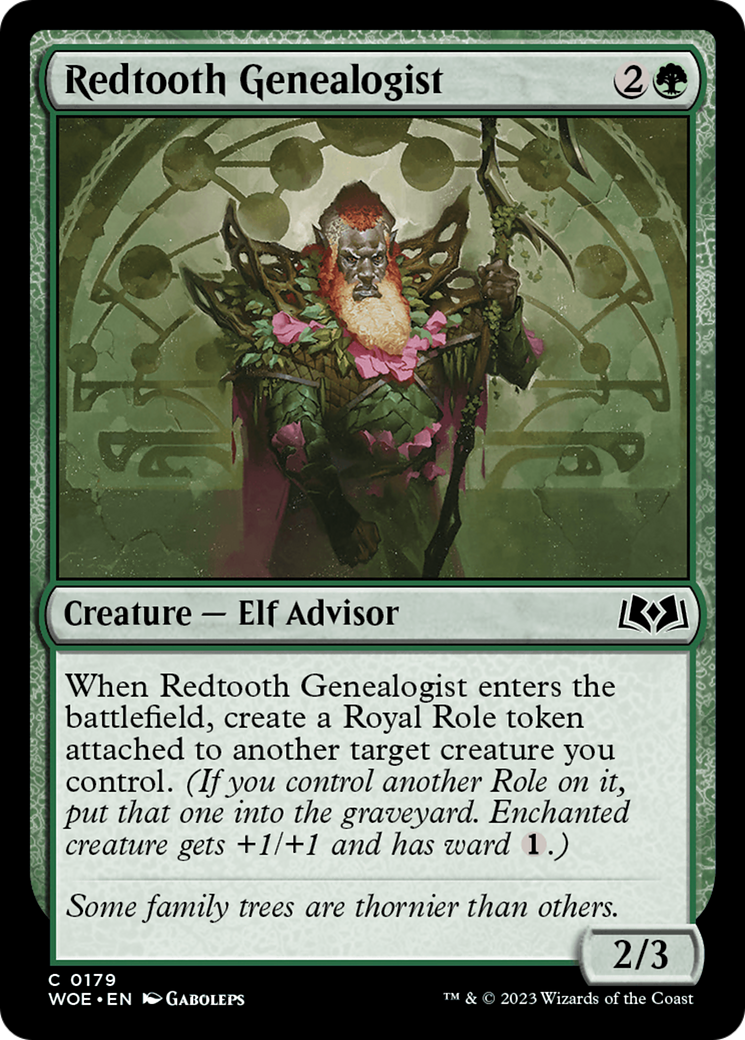 Redtooth Genealogist (179) [Wilds of Eldraine] foil - Deck Out Gaming