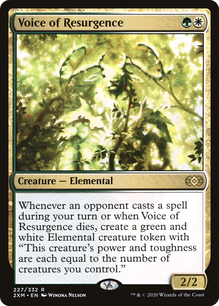 Voice of Resurgence (227) [Double Masters] foil - Deck Out Gaming