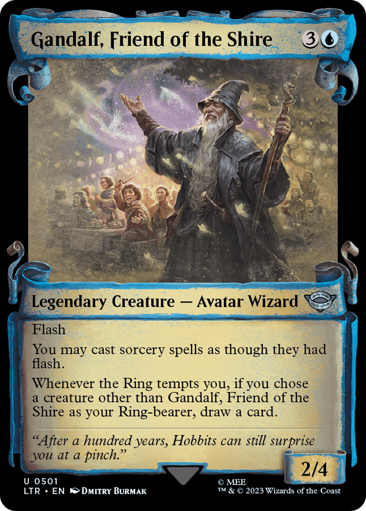 Gandalf, Friend of the Shire (Showcase Scrolls) (501) [The Lord of the Rings: Tales of Middle-earth] - Deck Out Gaming