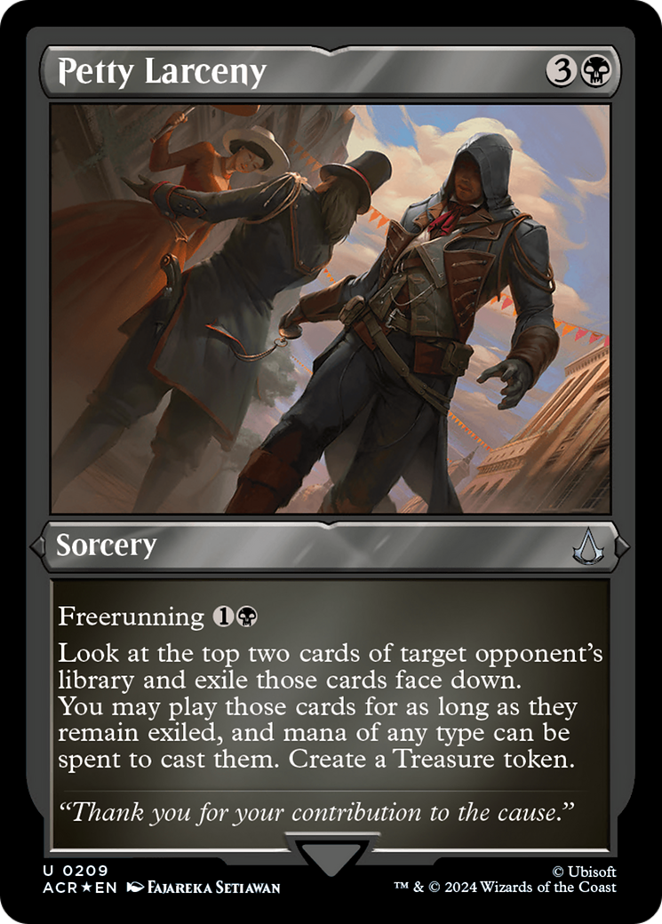 Petty Larceny (209) [Assassin's Creed] etched - Deck Out Gaming