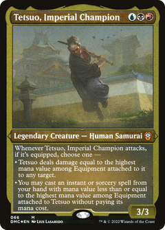 Tetsuo, Imperial Champion (66) [Dominaria United Commander] etched - Deck Out Gaming