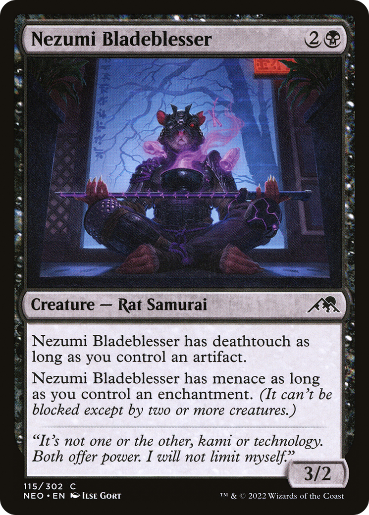 Nezumi Bladeblesser (115) [Kamigawa: Neon Dynasty] foil - Deck Out Gaming