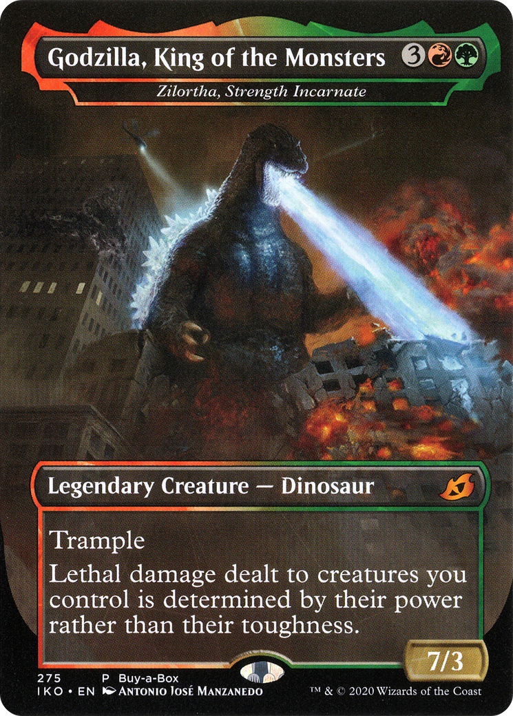 Godzilla, King of the Monsters - Zilortha, Strength Incarnate (275) [Buy-A-Box Promos] - Deck Out Gaming