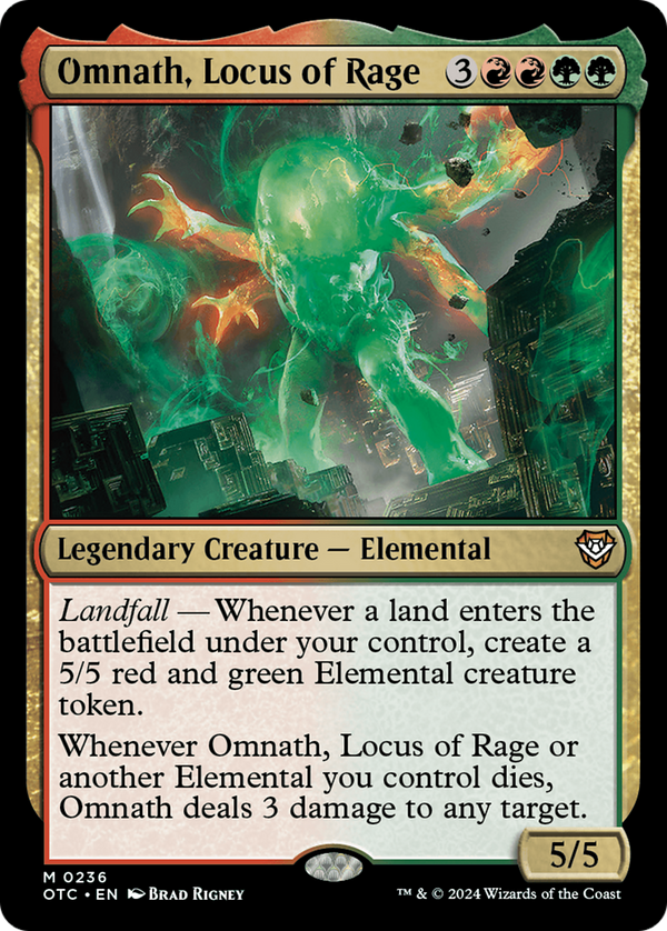 Omnath, Locus of Rage (236) [Outlaws of Thunder Junction Commander] - Deck Out Gaming