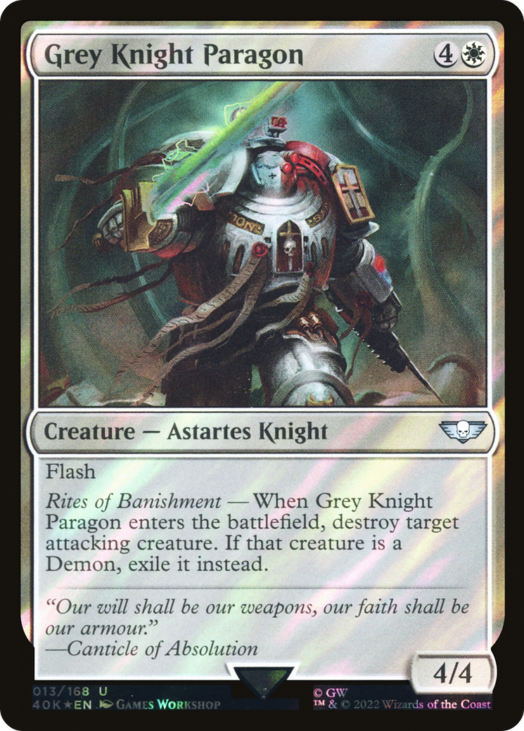 Grey Knight Paragon (Surge Foil) (13) [Warhammer 40,000 Commander] foil - Deck Out Gaming