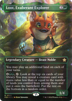 Loot, Exuberant Explorer (Borderless) (Mana Foil) (398) [Foundations] foil - Deck Out Gaming