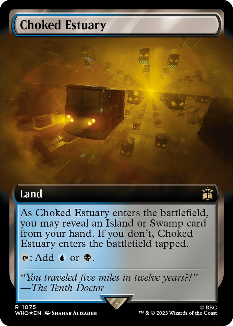Choked Estuary (Extended Art) (Surge Foil) (1075) [Doctor Who] foil - Deck Out Gaming