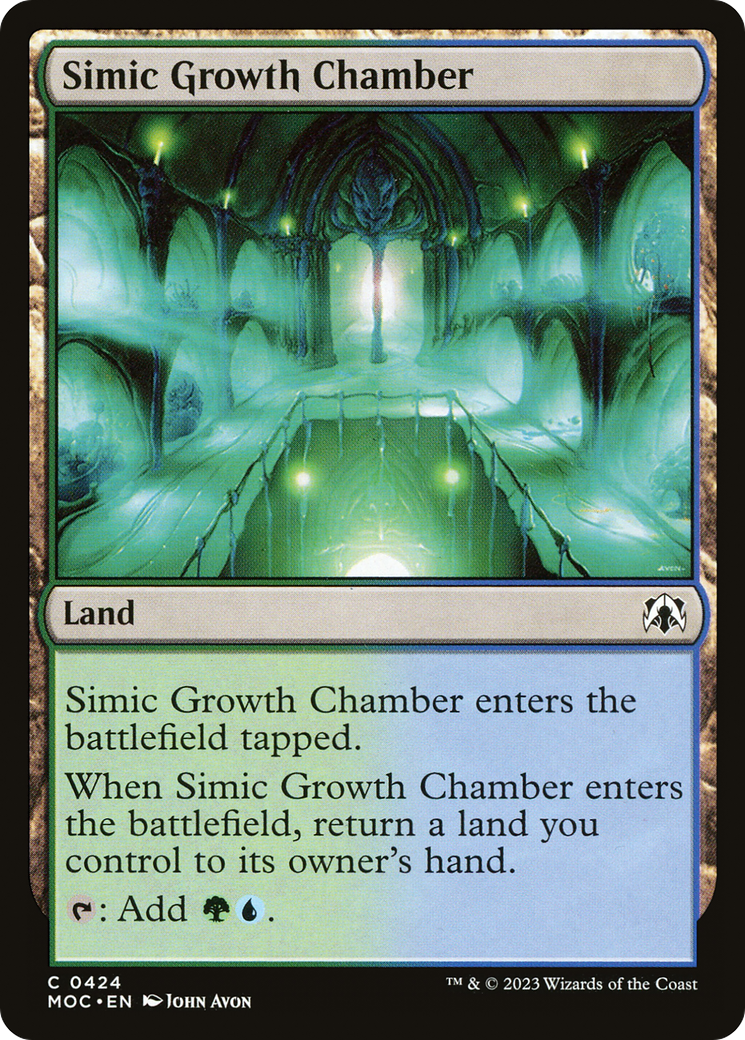 Simic Growth Chamber (424) [March of the Machine Commander] - Deck Out Gaming
