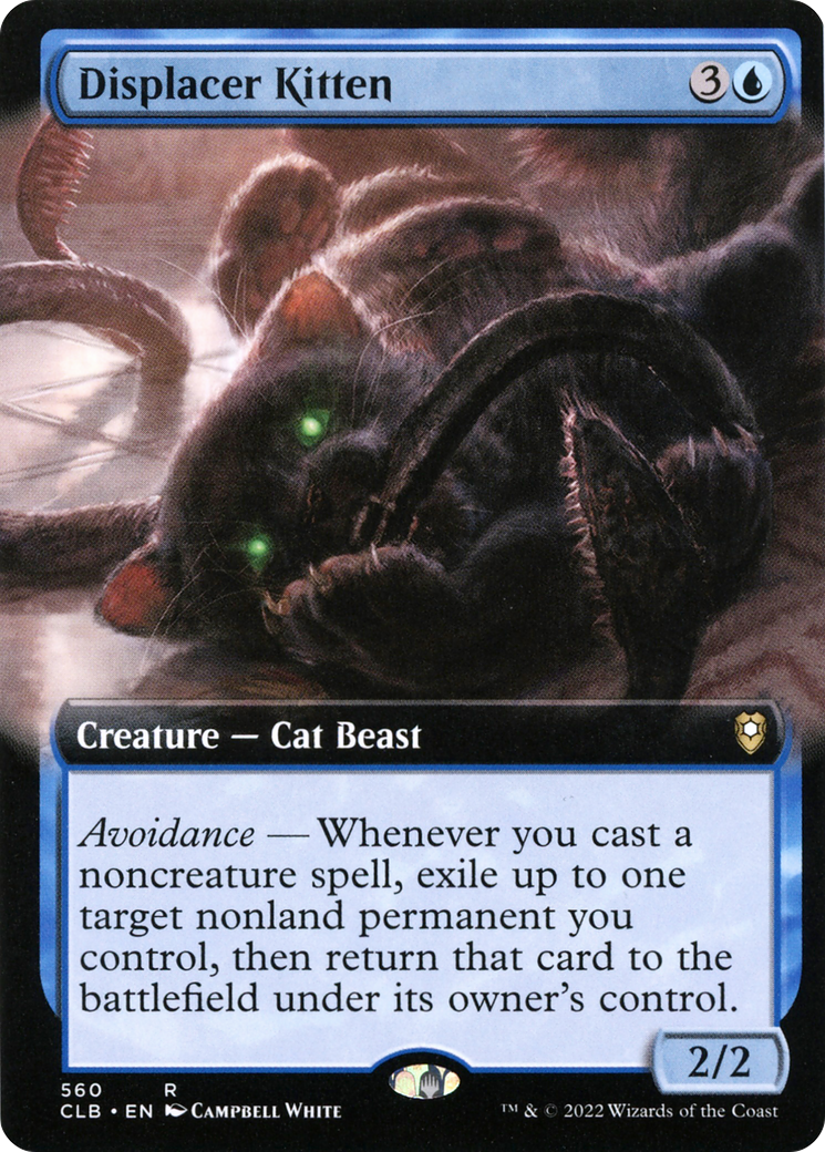 Displacer Kitten (Extended Art) (560) [Commander Legends: Battle for Baldur's Gate] foil - Deck Out Gaming