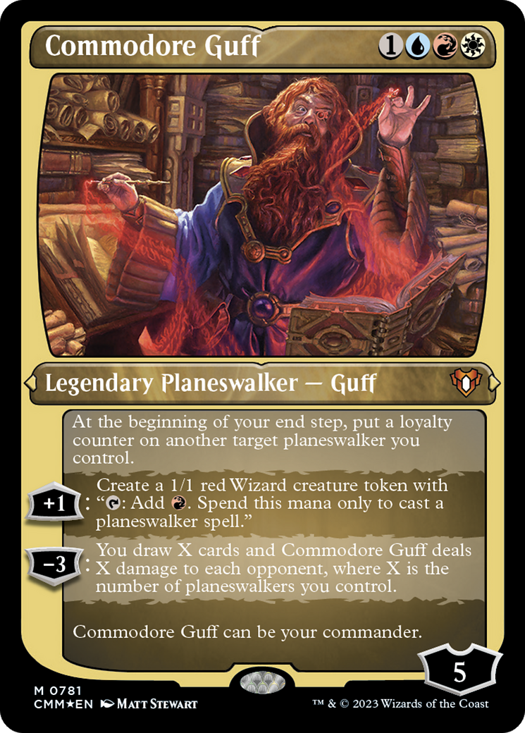 Commodore Guff (781) [Commander Masters] etched - Deck Out Gaming