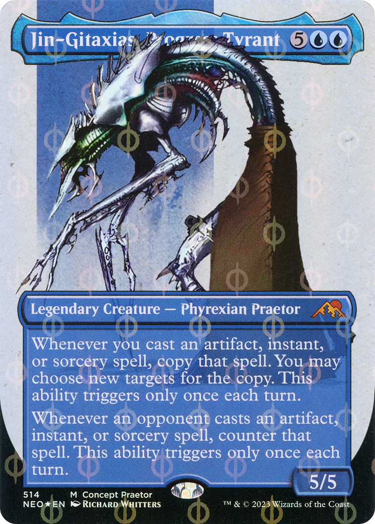 Jin-Gitaxias, Progress Tyrant (Concept Praetor) (Step-And-Compleat Foil) (514) [Kamigawa: Neon Dynasty] foil - Deck Out Gaming