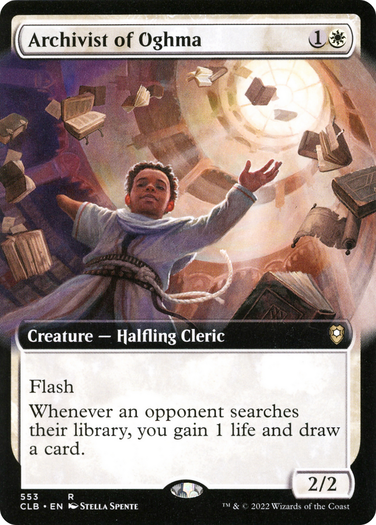 Archivist of Oghma (Extended Art) (553) [Commander Legends: Battle for Baldur's Gate] foil - Deck Out Gaming