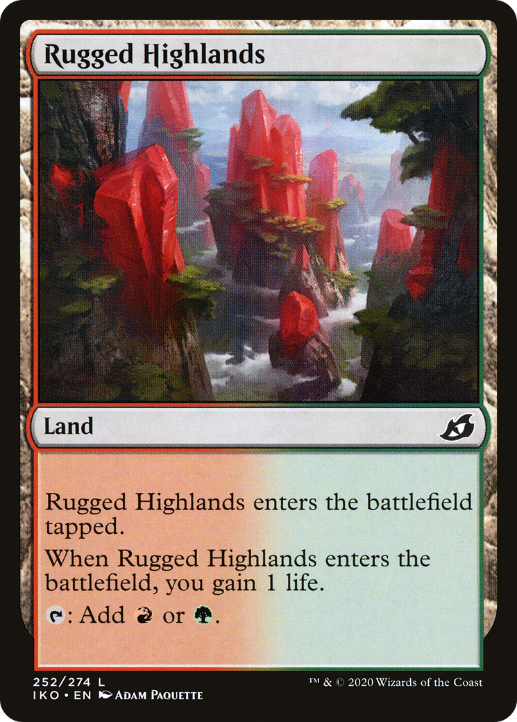 Rugged Highlands (252) [Ikoria: Lair of Behemoths] - Deck Out Gaming