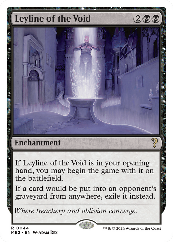 Leyline of the Void (White Border) (44) [Mystery Booster 2] - Deck Out Gaming