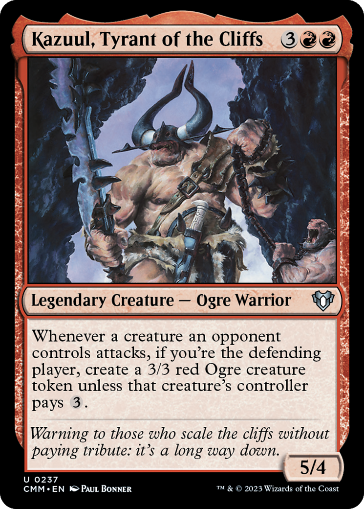 Kazuul, Tyrant of the Cliffs (237) [Commander Masters] foil - Deck Out Gaming
