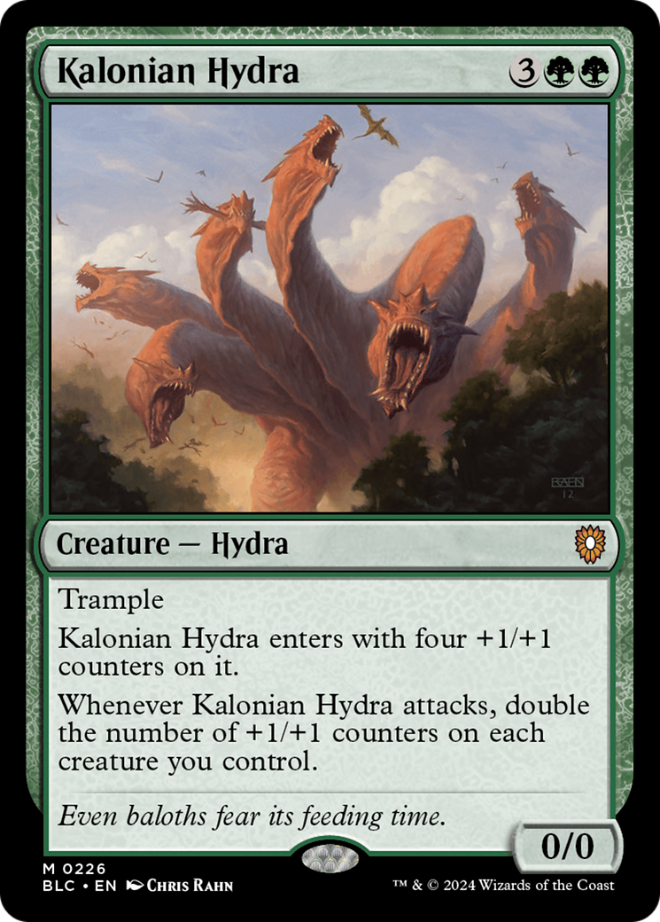 Kalonian Hydra (226) [Bloomburrow Commander] - Deck Out Gaming