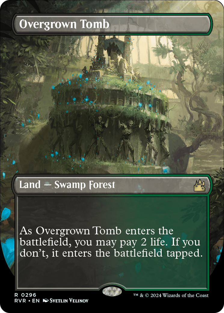 Overgrown Tomb (Borderless) (296) [Ravnica Remastered] - Deck Out Gaming