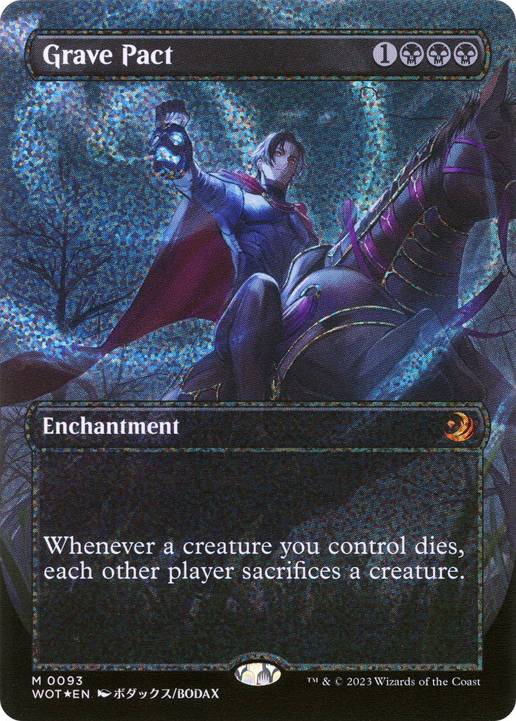 Grave Pact (Anime Borderless) (Confetti Foil) (93) [Wilds of Eldraine: Enchanting Tales] foil - Deck Out Gaming