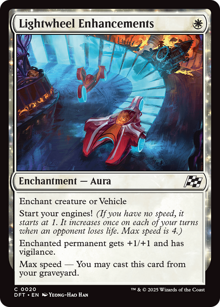 Lightwheel Enhancements (20) [Aetherdrift] foil - Deck Out Gaming