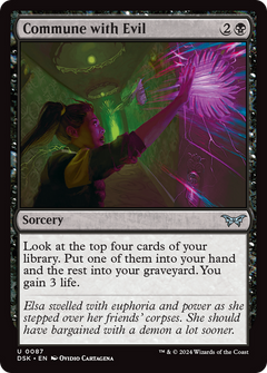 Commune with Evil (87) [Duskmourn: House of Horror] foil - Deck Out Gaming