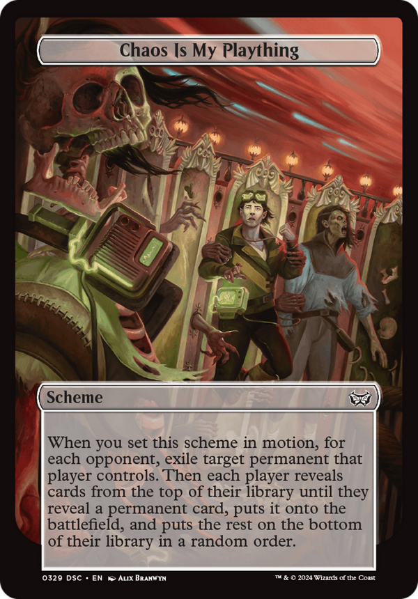 Chaos is My Plaything (Full Art) (329) [Duskmourn: House of Horror Commander] - Deck Out Gaming