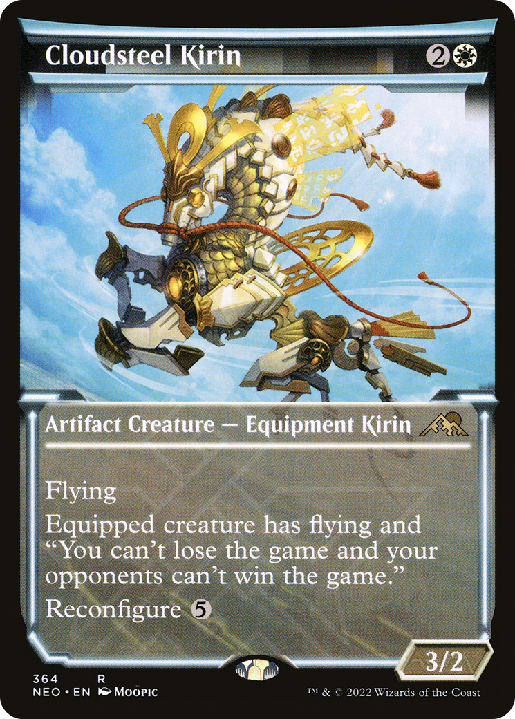 Cloudsteel Kirin (Showcase) (364) [Kamigawa: Neon Dynasty] foil - Deck Out Gaming