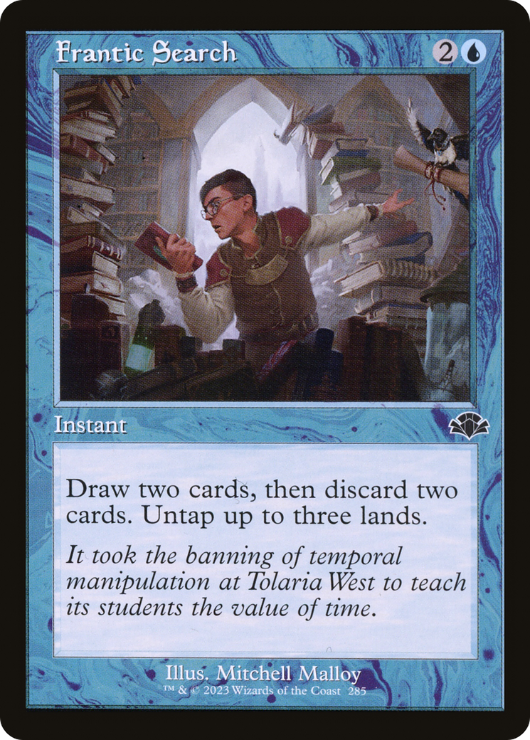Frantic Search (Retro Frame) (285) [Dominaria Remastered] - Deck Out Gaming