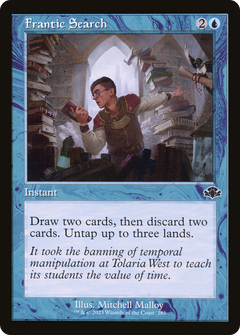 Frantic Search (Retro Frame) (285) [Dominaria Remastered] foil - Deck Out Gaming