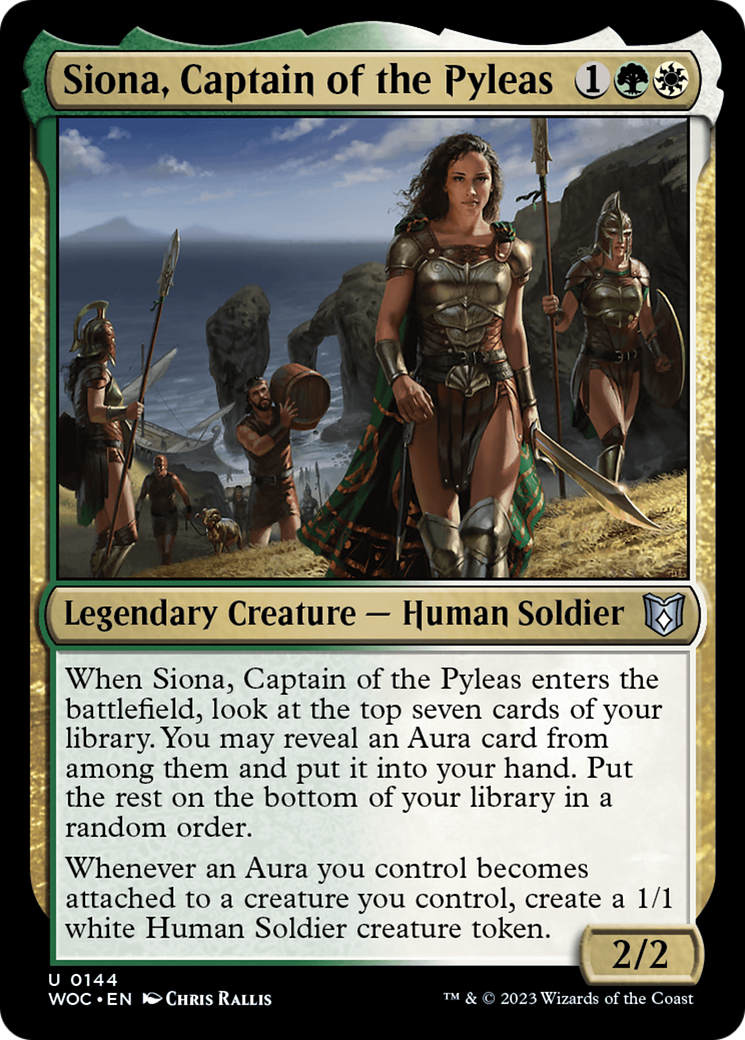Siona, Captain of the Pyleas (144) [Wilds of Eldraine Commander] - Deck Out Gaming
