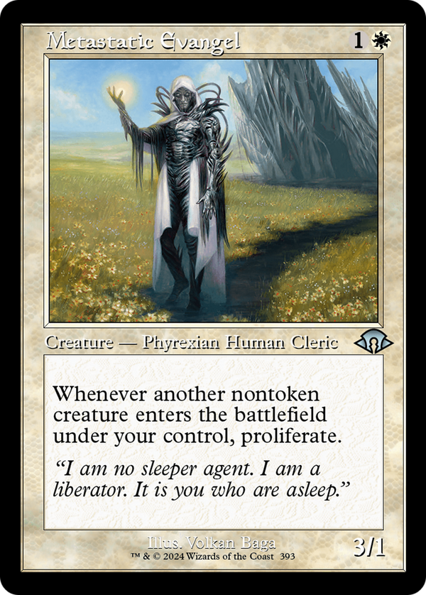 Metastatic Evangel (Retro Frame) (393) [Modern Horizons 3] foil - Deck Out Gaming