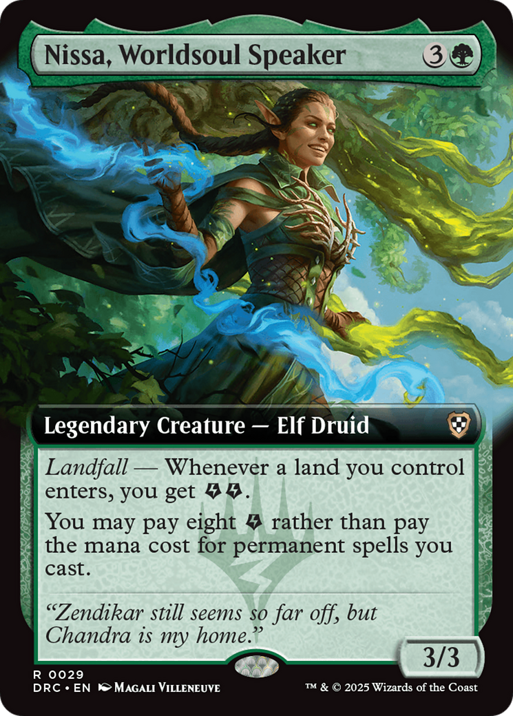 Nissa, Worldsoul Speaker (Extended Art) (29) [Commander: Aetherdrift] - Deck Out Gaming