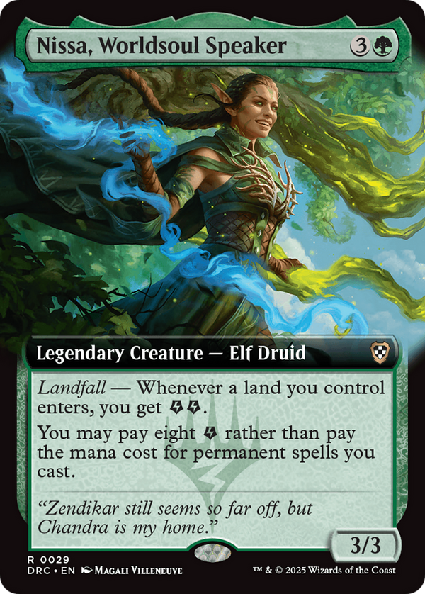 Nissa, Worldsoul Speaker (Extended Art) (29) [Commander: Aetherdrift] - Deck Out Gaming