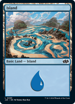 Island (0085) (85) [Foundations Jumpstart] - Deck Out Gaming