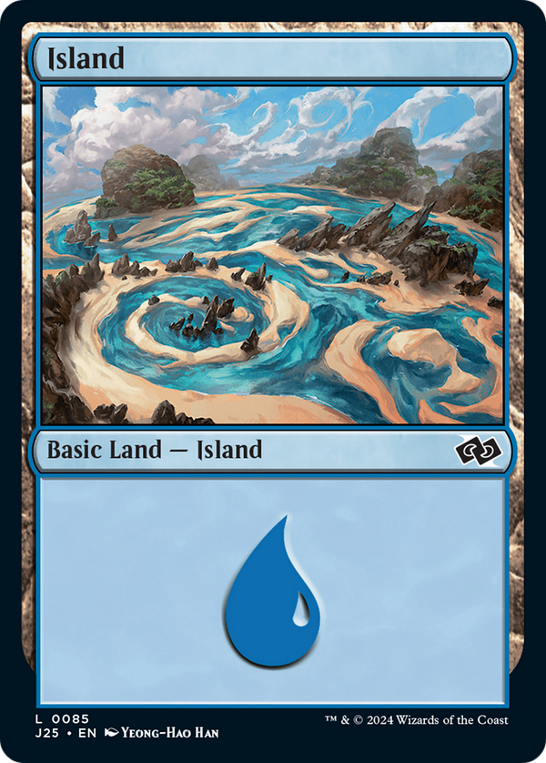 Island (0085) (85) [Foundations Jumpstart] - Deck Out Gaming