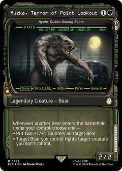 Ruzka, Terror of Point Lookout - Ayula, Queen Among Bears (Showcase) (Surge Foil) (876) [Fallout] foil - Deck Out Gaming