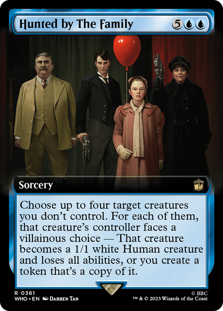 Hunted by The Family (Extended Art) (361) [Doctor Who] foil - Deck Out Gaming