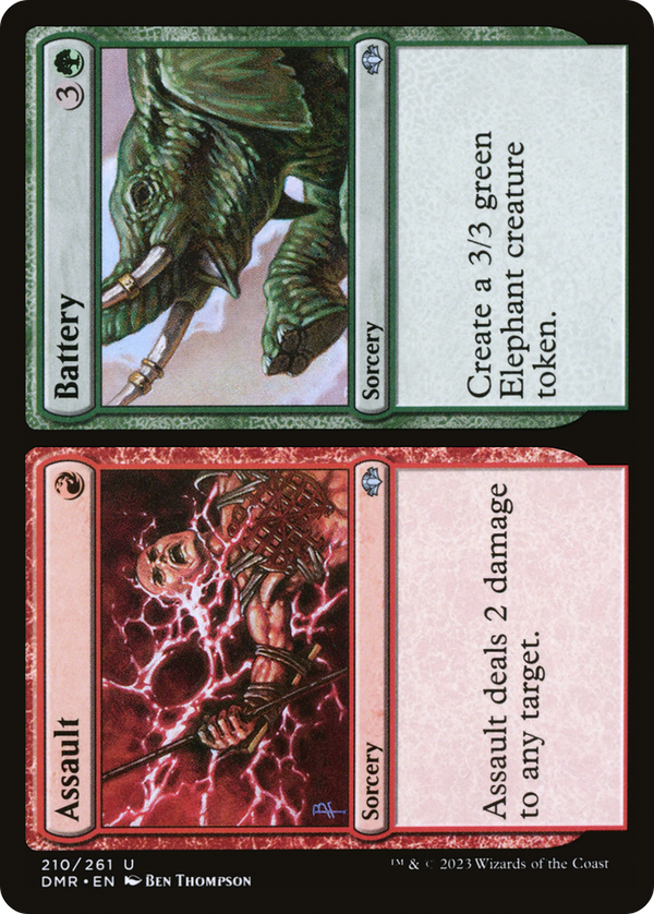 Assault // Battery (210) [Dominaria Remastered] foil - Deck Out Gaming
