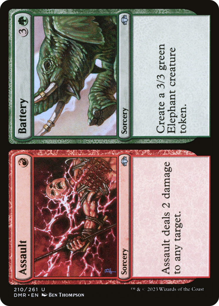 Assault // Battery (210) [Dominaria Remastered] foil - Deck Out Gaming