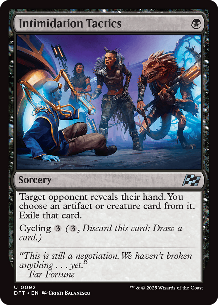 Intimidation Tactics (92) [Aetherdrift] - Deck Out Gaming