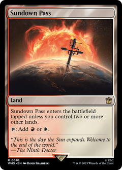 Sundown Pass (310) [Doctor Who] foil - Deck Out Gaming