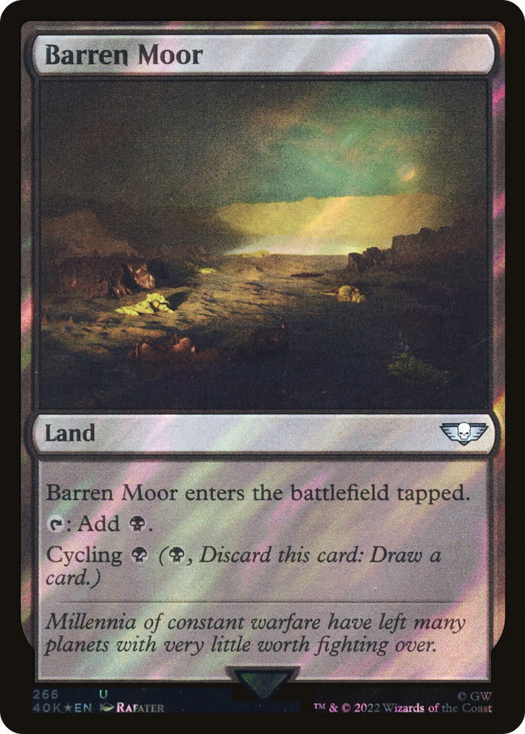 Barren Moor (Surge Foil) (266) [Warhammer 40,000 Commander] foil - Deck Out Gaming
